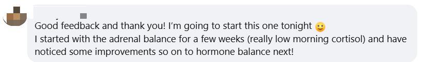 Experiencia con el programa de equilibrio hormonal